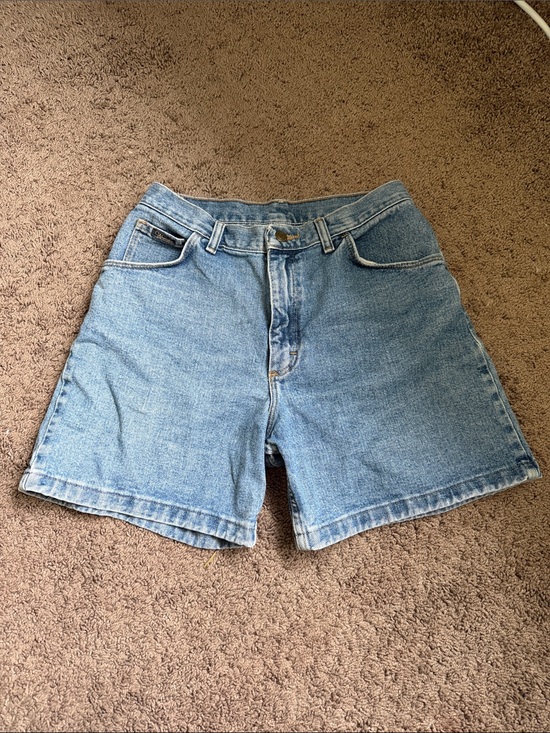 Wrangler Pants - Wrangler Medium Blue Denim Cutoff Shorts